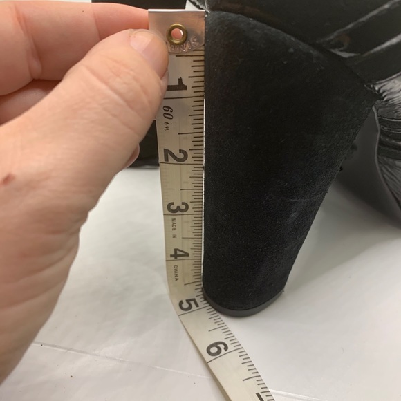 Tory Burch Suede & Patent Lace-Up Heels - Picture 10 of 10